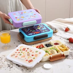 image-Student Lunch Box Salad Portable Lunch Box Microwave Oven