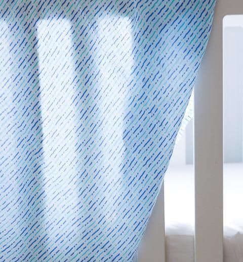 image-ORGANIC SWADDLE SET - SHADES OF BLUE (Chevron + Dotty)