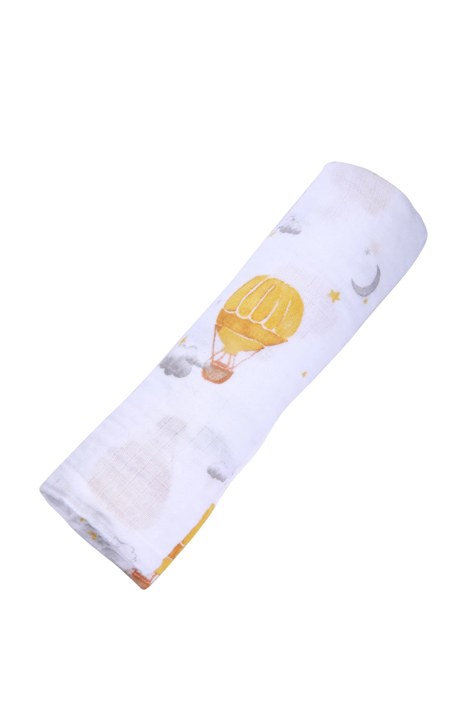 image-ORGANIC SWADDLE - HOT AIR BALLOON
