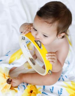 image-ORGANIC SWADDLE SET - GLOWING GARDEN (Sunflower + Blue Butterfly)