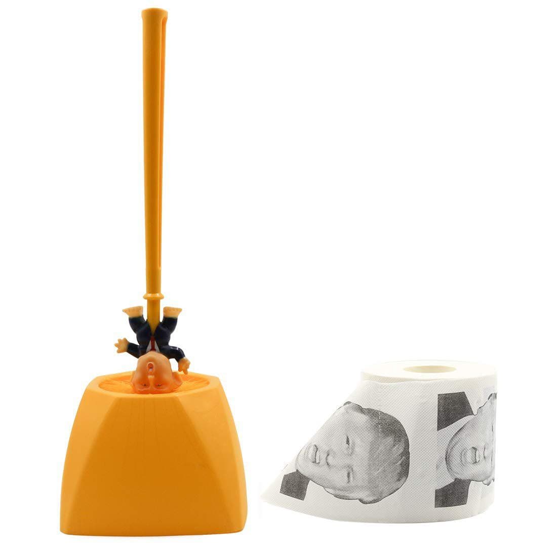 image-Donald Trump Toilet Brush Set