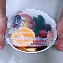 image-Reusable Bowl Pot Lid Silicone Food Seal Wrap 6 Pcs