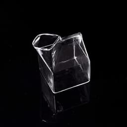 image-Half Pint Glass Creamer Carton