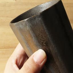 image-Handmade Multi-faceted Line Coffee Mug