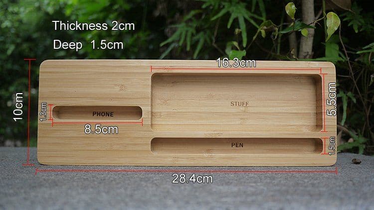 image-Bamboo Desktop Organizer