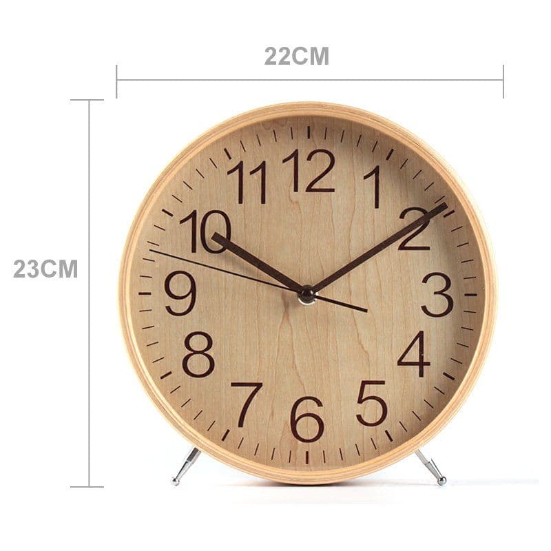 image-Minimalist style Wood Clock
