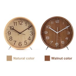 image-Minimalist style Wood Clock