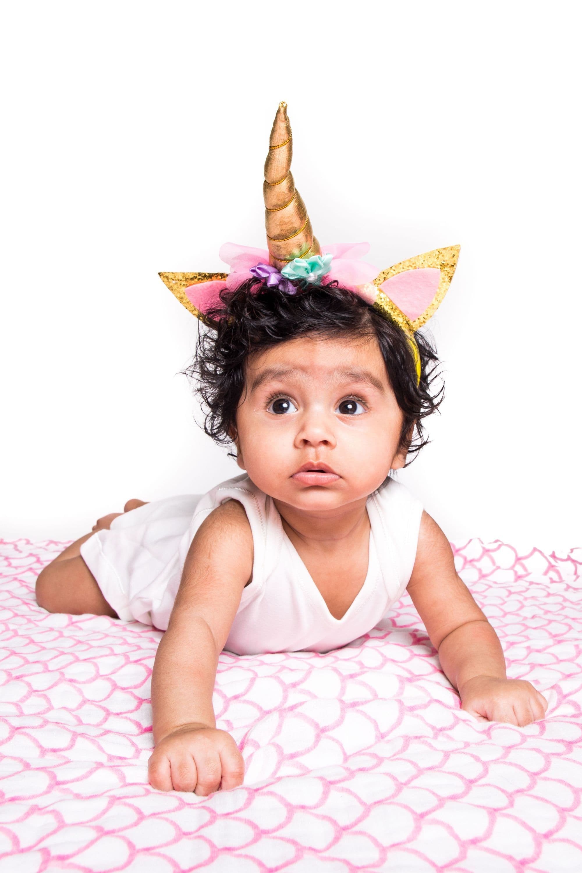 image-ORGANIC SWADDLE - PINK RAINBOW