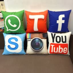 image-Social Logo Pillow