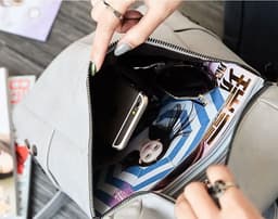 image-Foreign trade female backpack, rivet bag, fashionable casual Korean style trendy simple backpack student bag