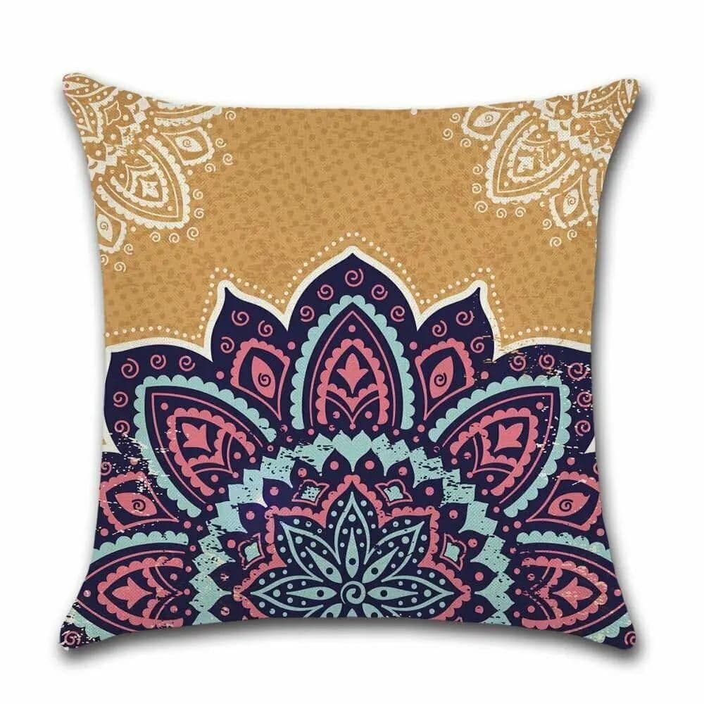 image-Cushion Cover Marrakech - Brown & Purple