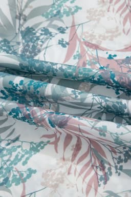 image-Green Tropical Palm Printed Cropped Tank Drawstring Wide Leg Pant Set