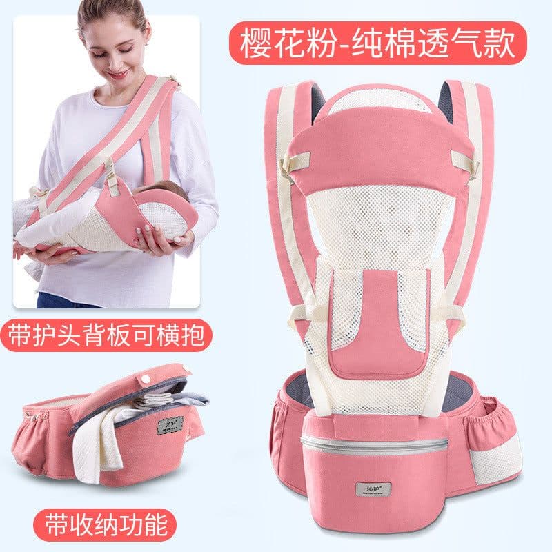 image-Qin Hu baby sling baby waist stool horizontal front holding type multifunctional children four seasons universal back holding baby sling