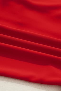 image-Fiery Red Contrast Trim Ribbon Bow Short Silky 2pcs Pajama Set