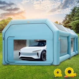 image-VEVOR 26x15x10ft Portable Inflatable Paint Booth,Inflatable Spray Booth, Car Paint Tent with Air Filter System & 2 Blowers, Upgraded Blow Up Spray Booth Tent, Auto Paint Workstation, Car Parking Gara