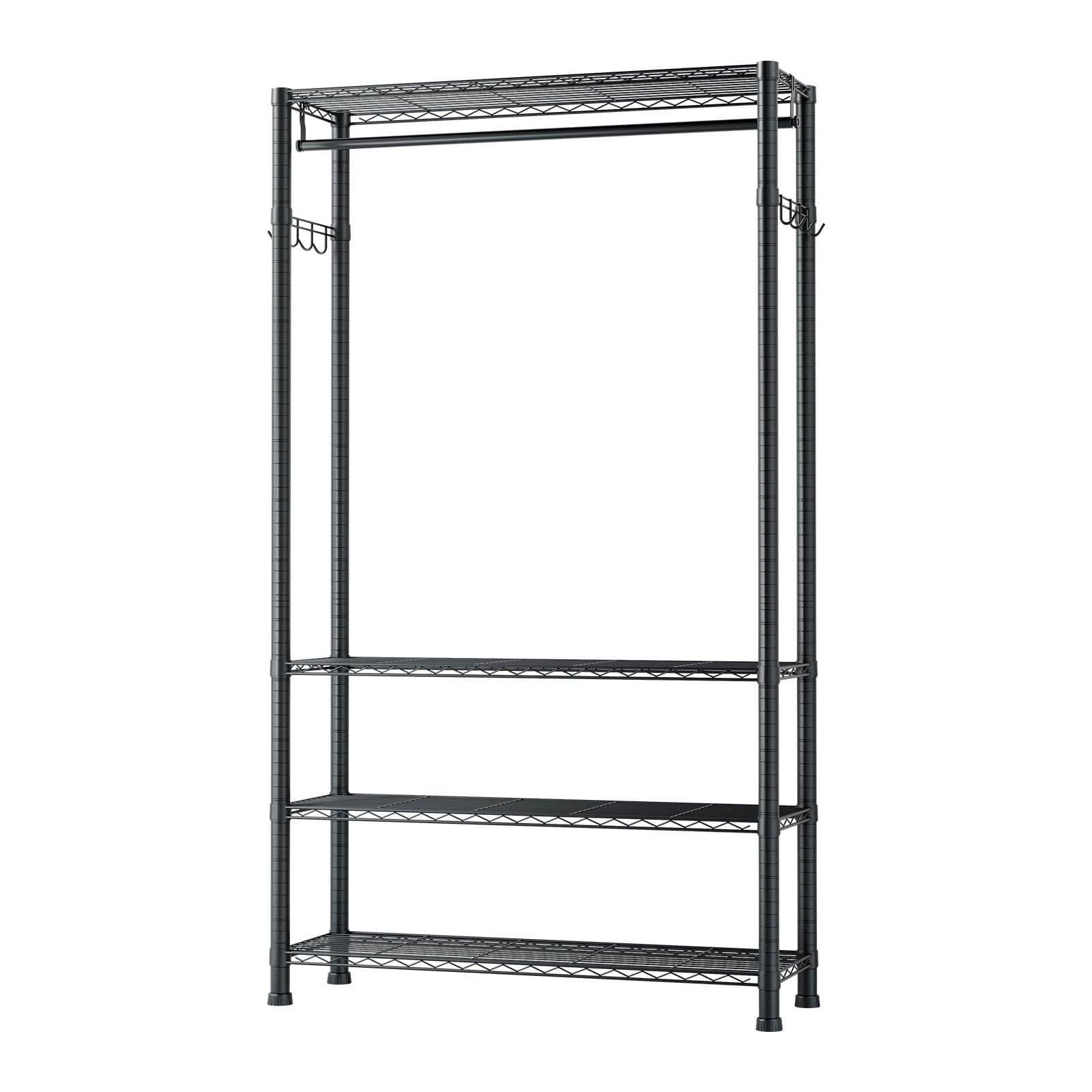 image-VEVOR Heavy Duty Clothing Rack - 4-Tier Carbon Steel 500lbs