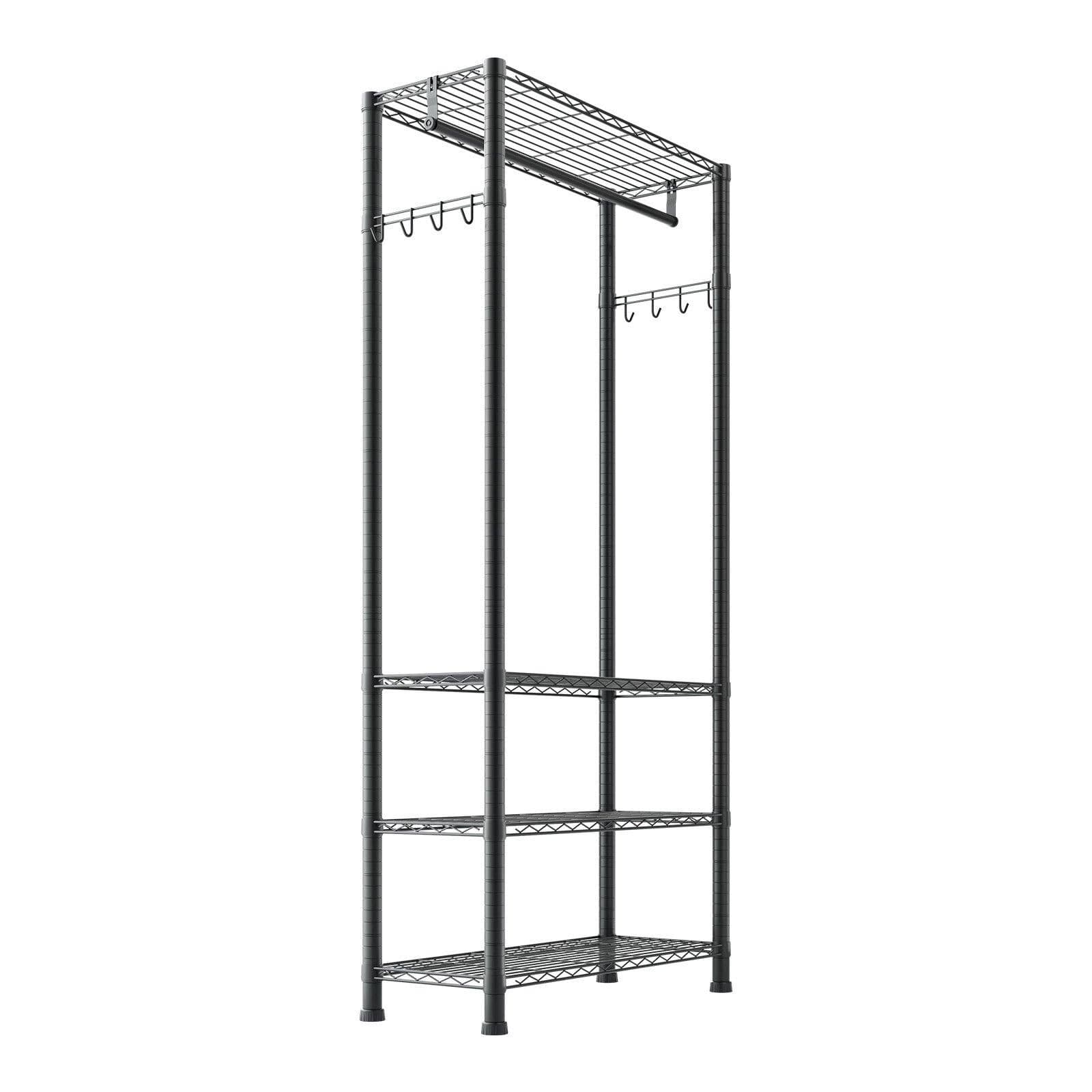 image-VEVOR Heavy Duty Clothing Rack - 4-Tier Carbon Steel 500lbs