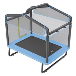 image-VEVOR 6FT Trampoline for Kids, 72" Indoor/Outdoor Toddlers Trampoline, Mini Baby Trampoline with Safety Enclosure Net, Gymnastics Bar, Hammock, Recreational Trampoline Birthday Gift for 3+ Years Kids