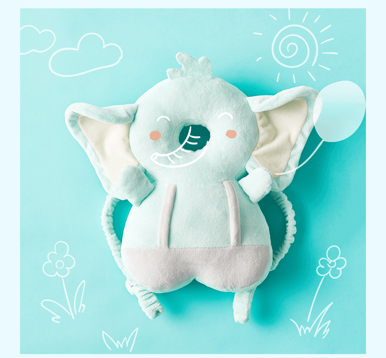image-Baby Toddler Anti Fall Head Pillow With Strap Breathable