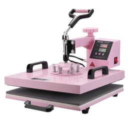 image-VEVOR Heat Press Machine, 15 x 15 inch, 8 in 1 Heat Transfer Machine with 6-30 oz Tumbler Press, 360° Swing Away T-Shirt Pressing, Digital Precise Control, for T-Shirts/Mugs/Hats/Plates, Pink