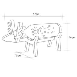 image-Wooden Deer Bottle Lamp