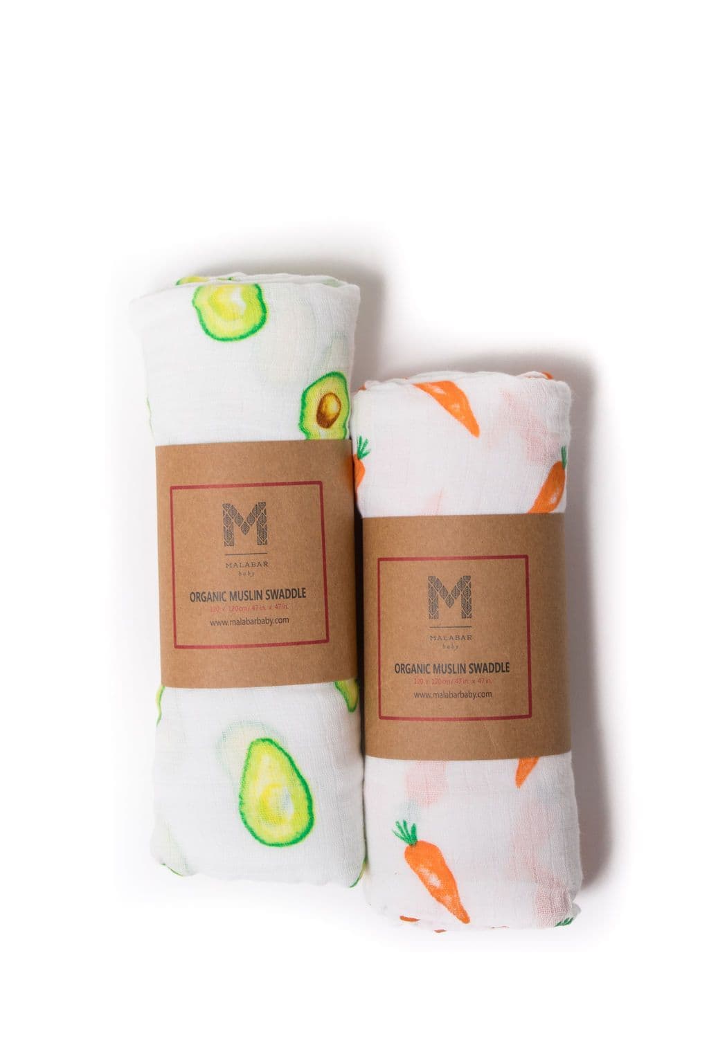 image-ORGANIC SWADDLE SET - FIRST FOODS (Avocado + Carrot)