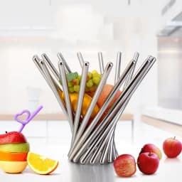 image-Stainless Steel Fruit Dish