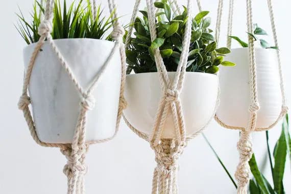 image-Macrame Plant Hanger, Hanging Planter, Indoor,