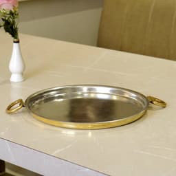 image-Pure Brass Dosa Tawa (12 Inch) – Tin Coated Non-Stick Surface,