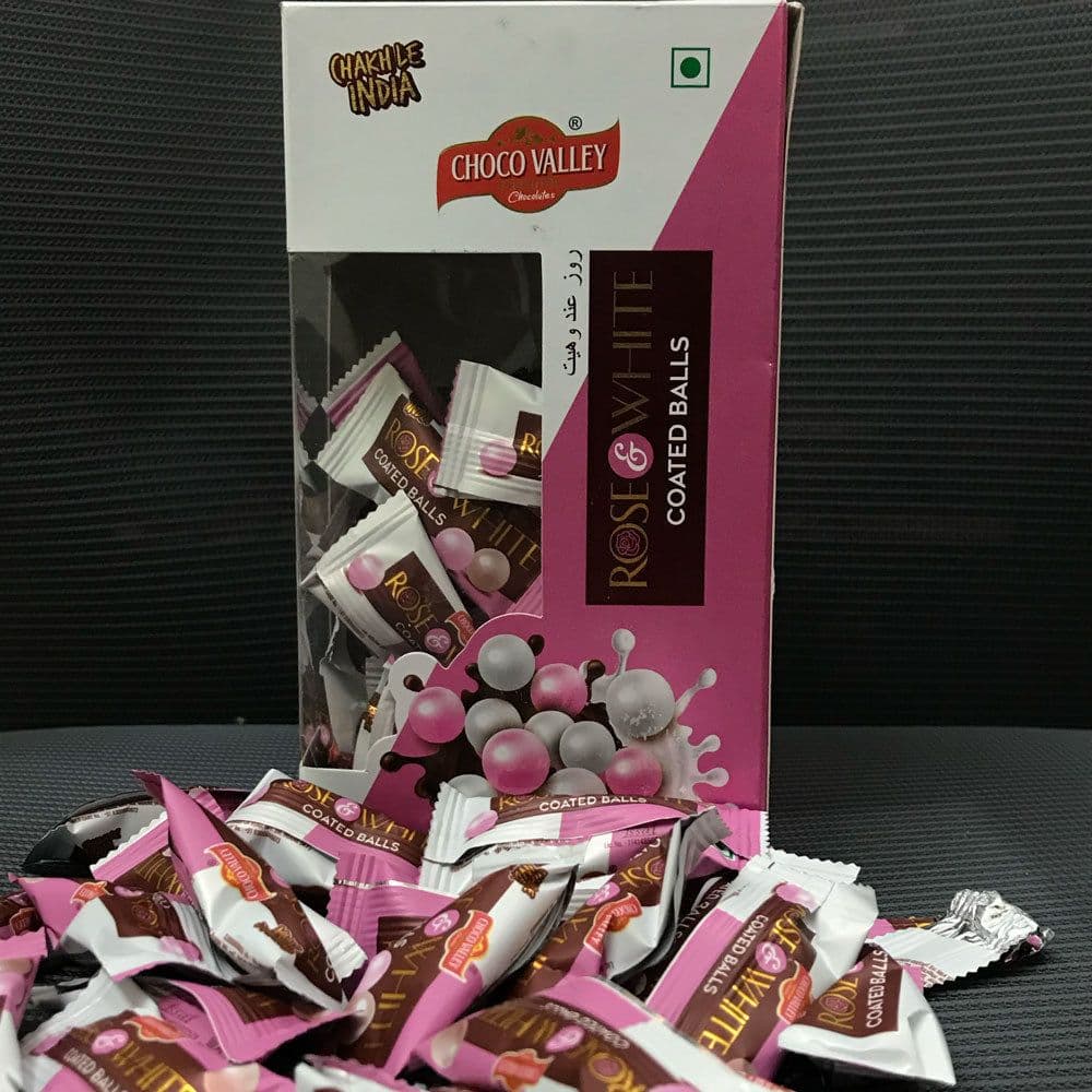 image-Rose & White Coated Balls - Amazingly Delicious balls