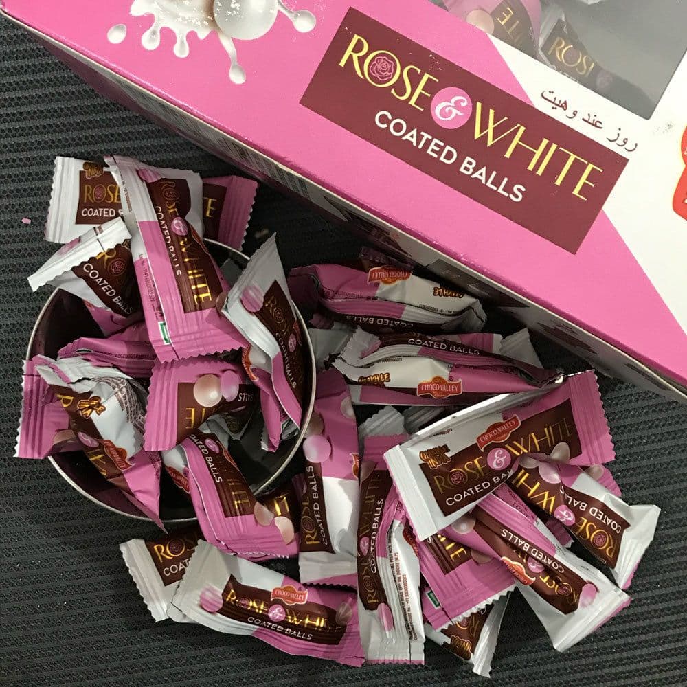 image-Rose & White Coated Balls - Amazingly Delicious balls