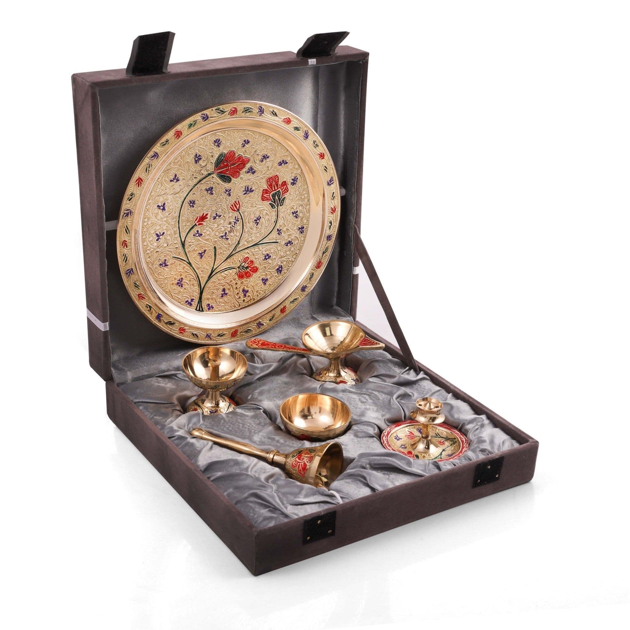 image-Meenakari Pooja (Set of 7) 8 inch
