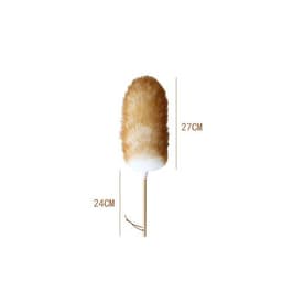 image-Premium Round Feather Dust Duster – Reusable & Gentle Cleaning for
