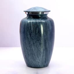 image-Aluminum Urn with Classic Stone Finish | Ritual Pot