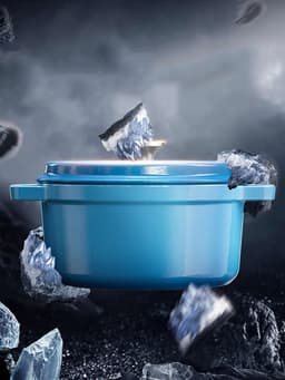 image-COOKER KING Cast Iron Enamel Non Stick Pot Household Stew soup Pot Gas