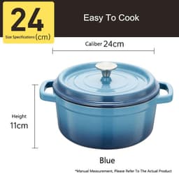 image-COOKER KING Cast Iron Enamel Non Stick Pot Household Stew soup Pot Gas