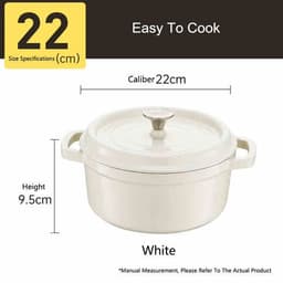 image-COOKER KING Cast Iron Enamel Non Stick Pot Household Stew soup Pot Gas