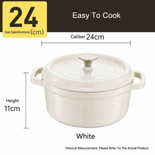 image-COOKER KING Cast Iron Enamel Non Stick Pot Household Stew soup Pot Gas