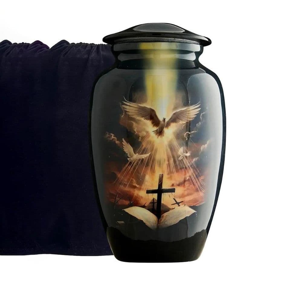image-Classic Pigeon Urn | Elegant Aluminum Pot