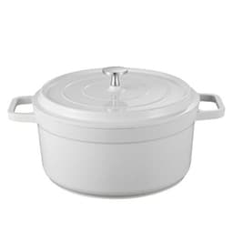image-Enameled Cast Aluminum Dutch Oven with Lid Home Kitchen Enamel Stock