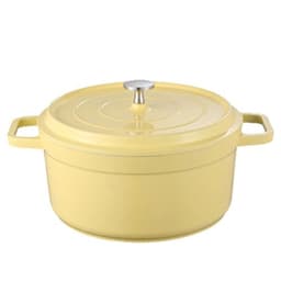 image-Enameled Cast Aluminum Dutch Oven with Lid Home Kitchen Enamel Stock