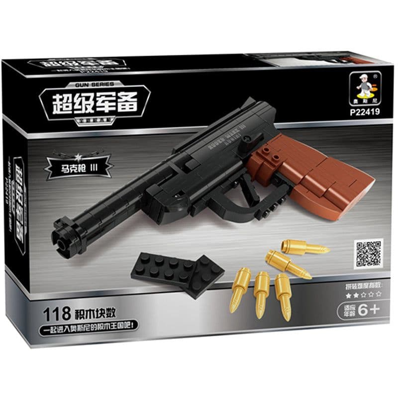image-AUSINI Pistol Building Blocks - Kids DIY Toy 118+145pcs - 7-14 Years