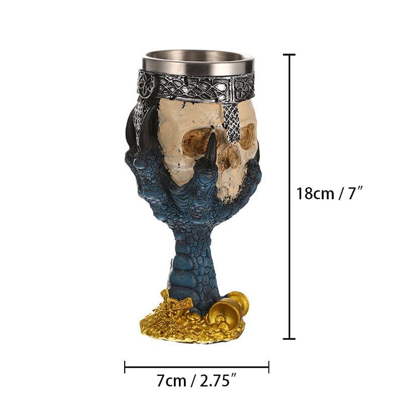 image-3D Stereo Eagle Claw Skeleton Stainless Steel Cup