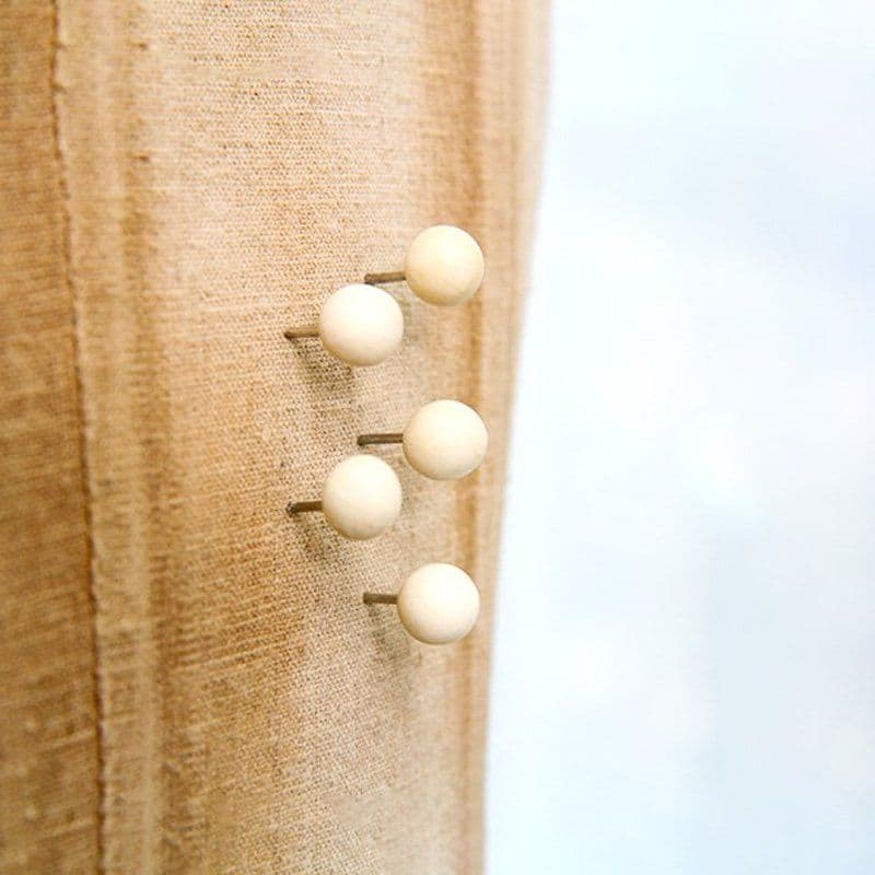 image-Wooden Beads Push Pins
