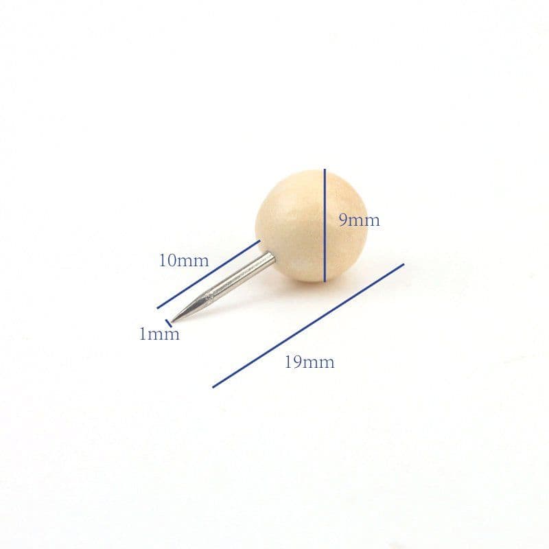 image-Wooden Beads Push Pins