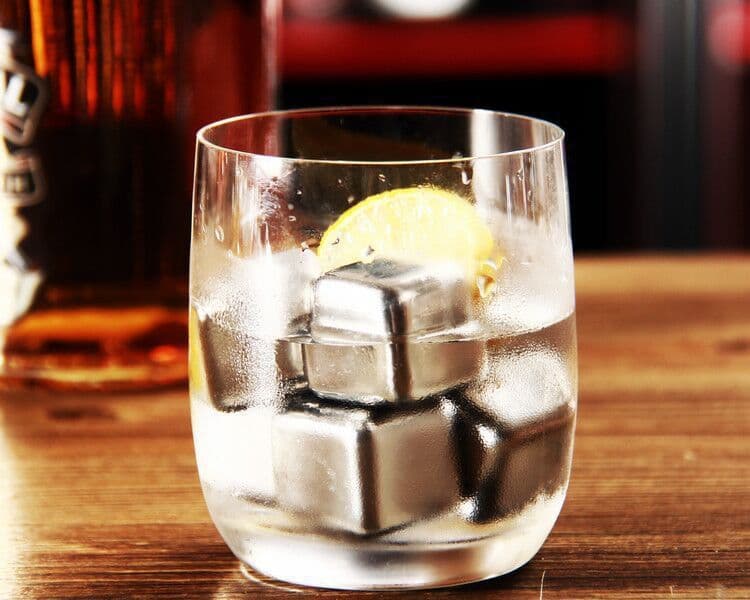 image-Stainless Steel Ice Cubes