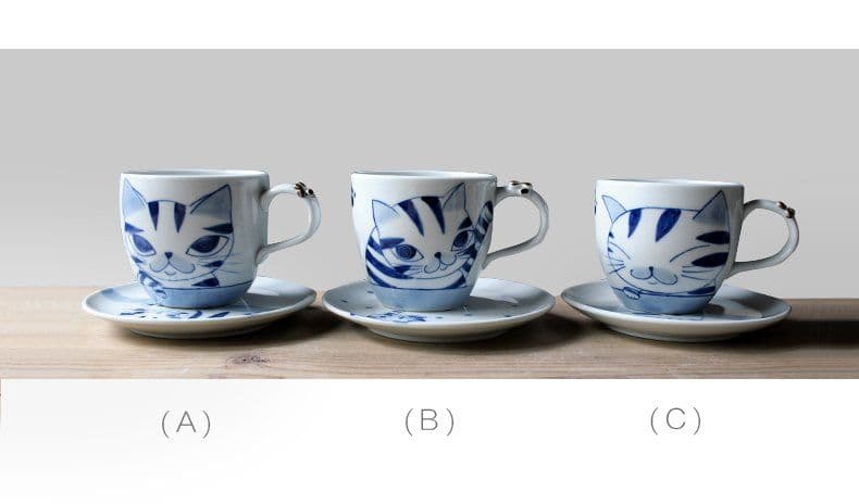 image-Hand-painted Cat Series Coffee Mug