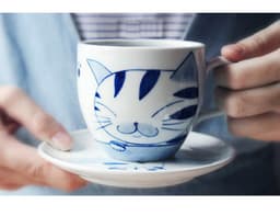 image-Hand-painted Cat Series Coffee Mug