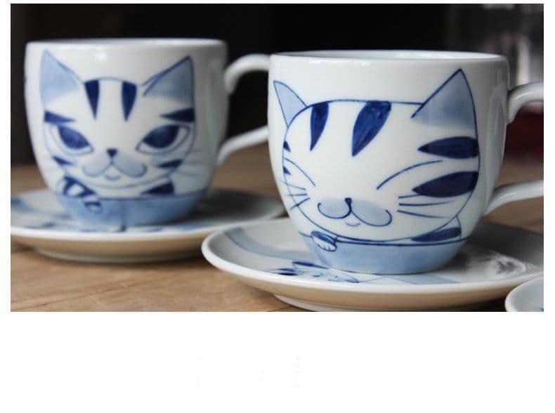 image-Hand-painted Cat Series Coffee Mug