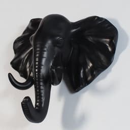 image-Resin Elephant Head Hook